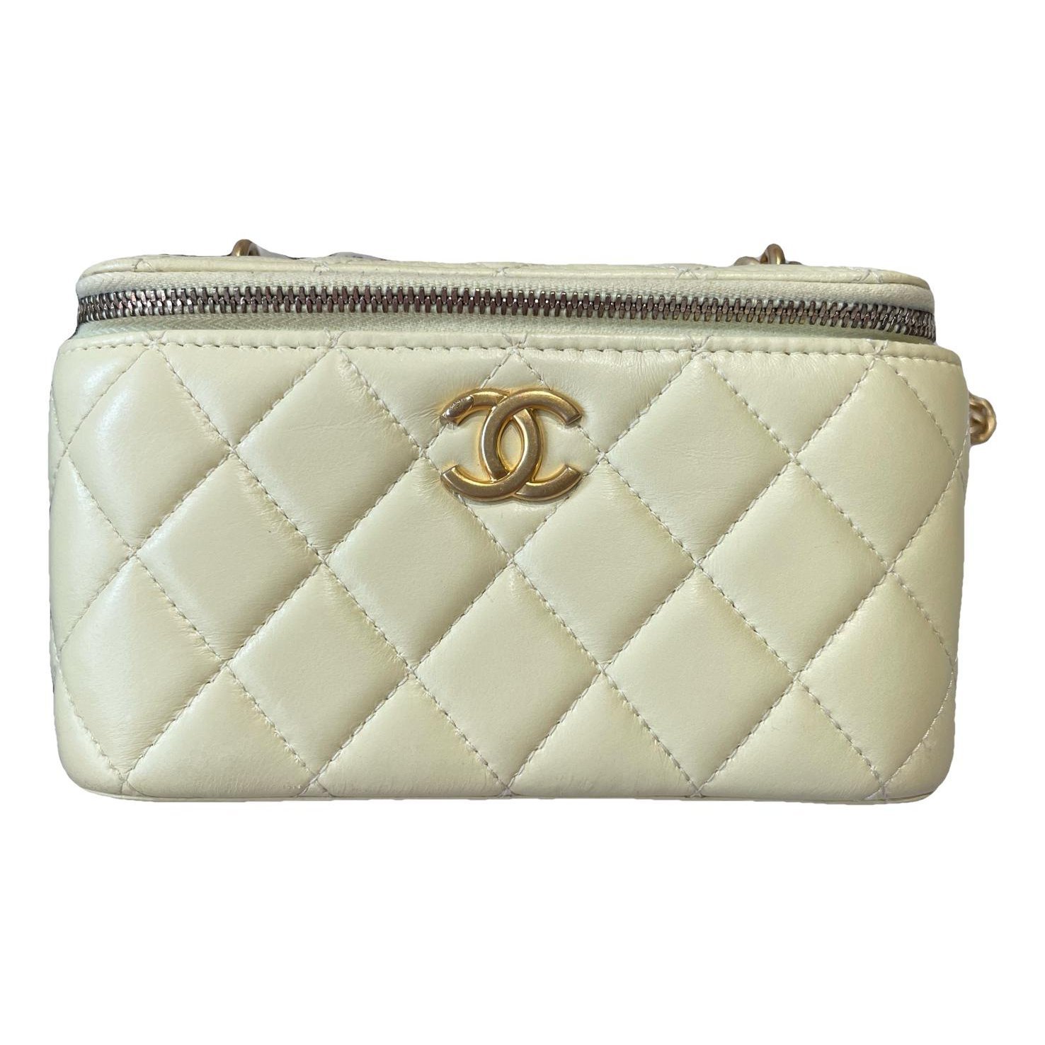 Vanity leather handbag