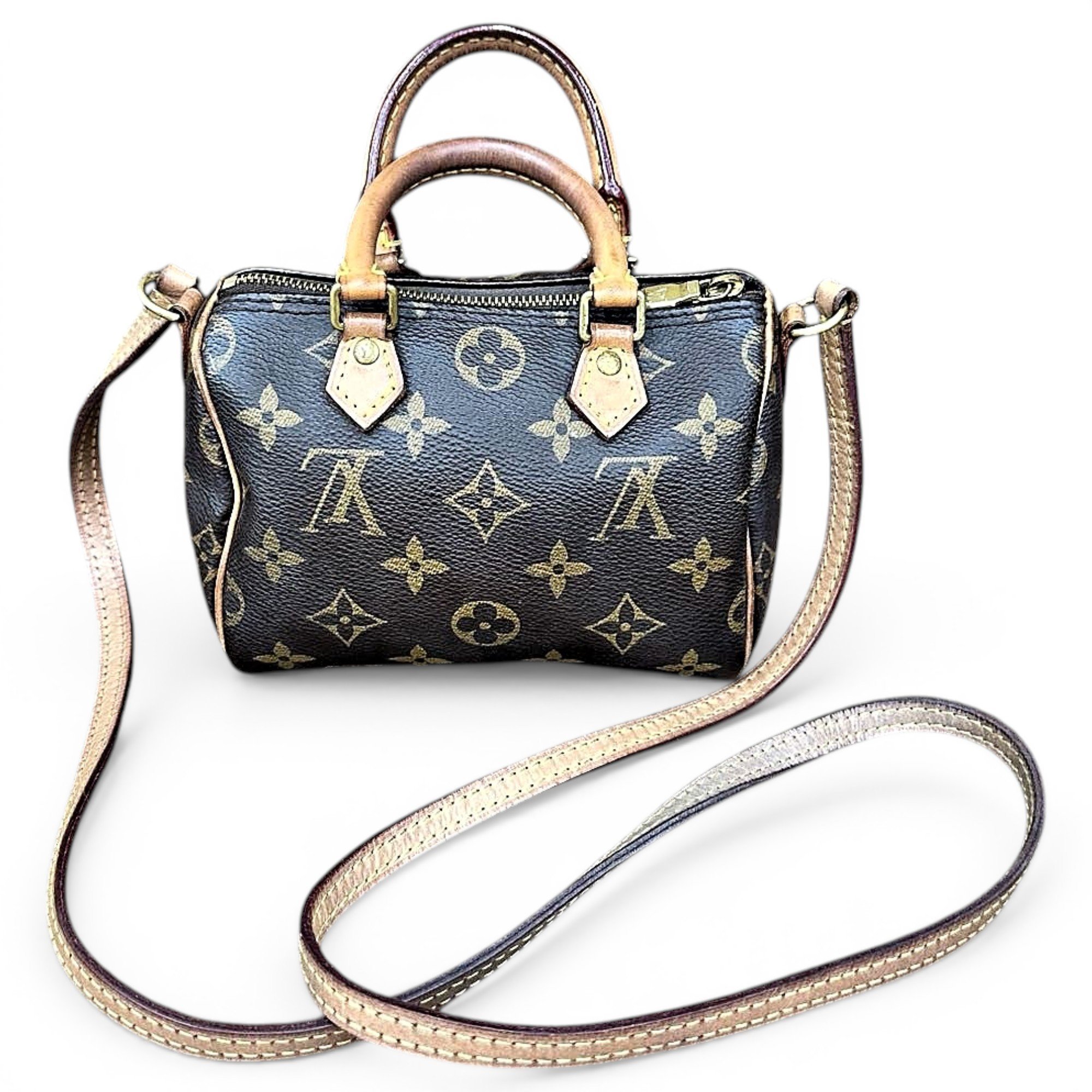 Nano Speedy / Mini HL leather handbag