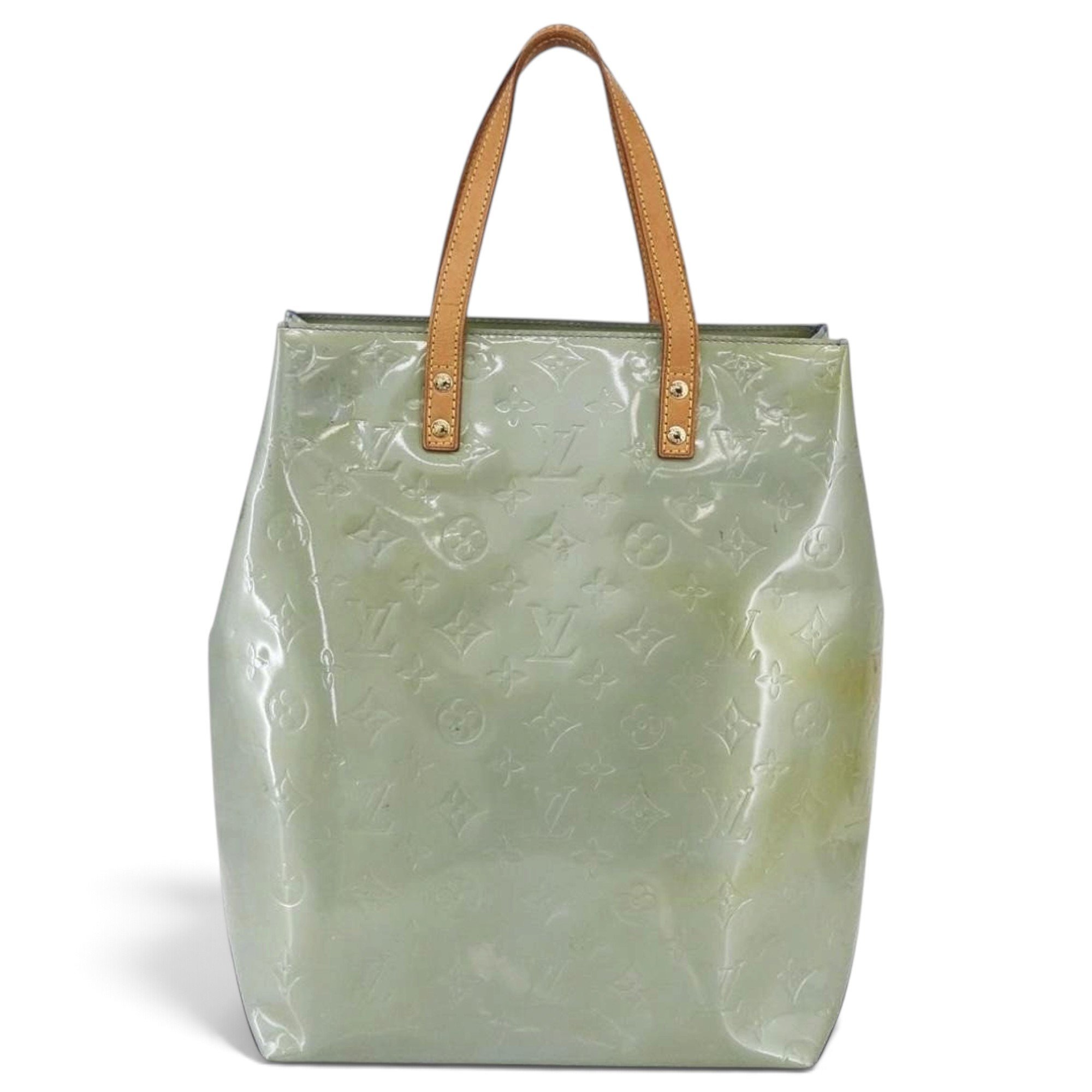 Reade patent leather handbag