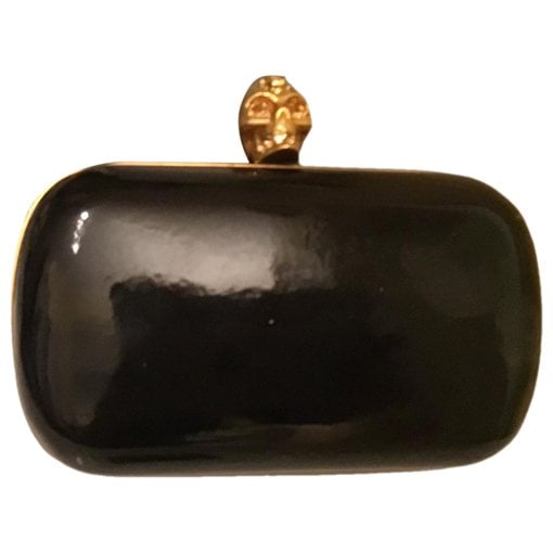 Patent leather clutch bag