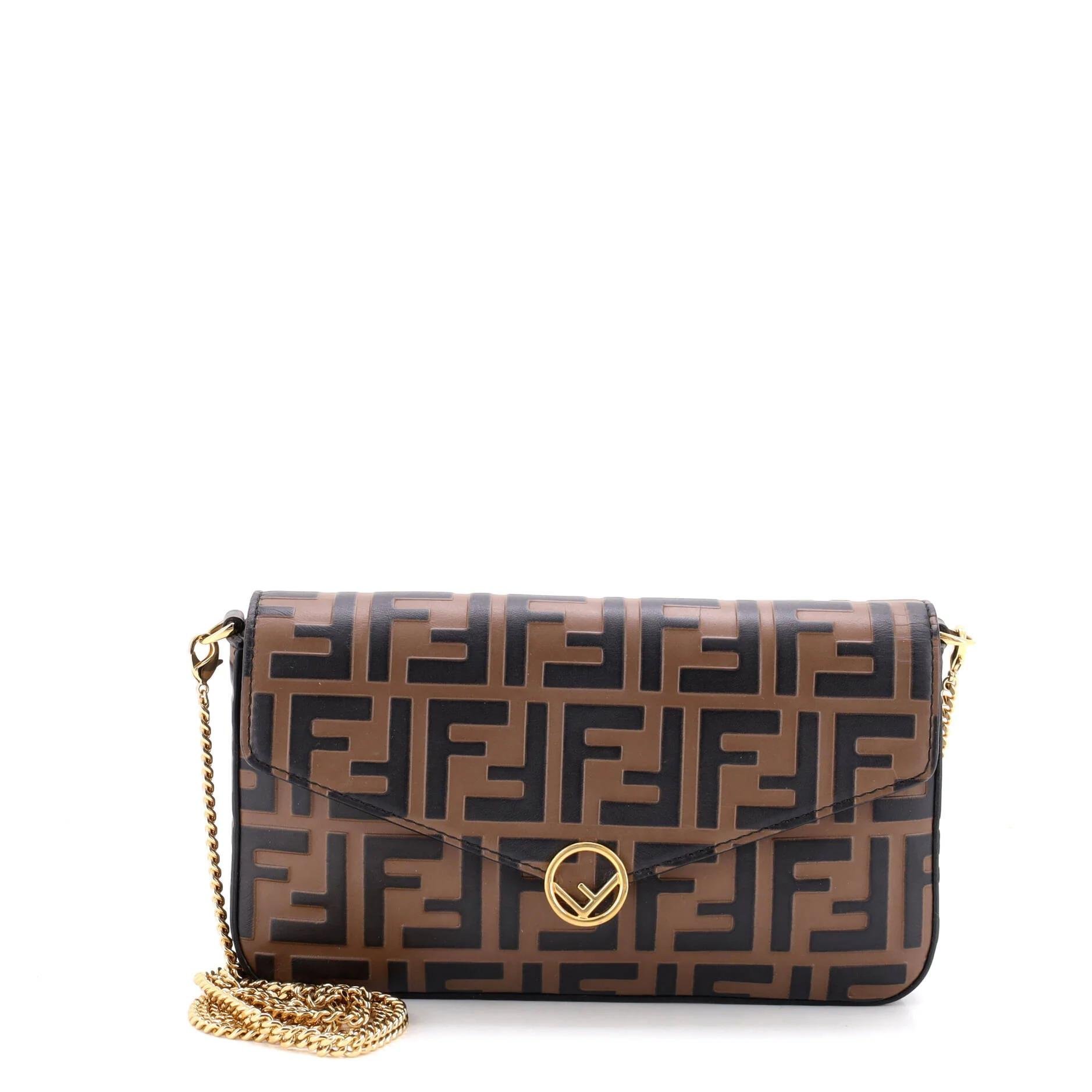Leather clutch bag