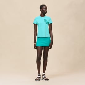 Printed straight t-shirt