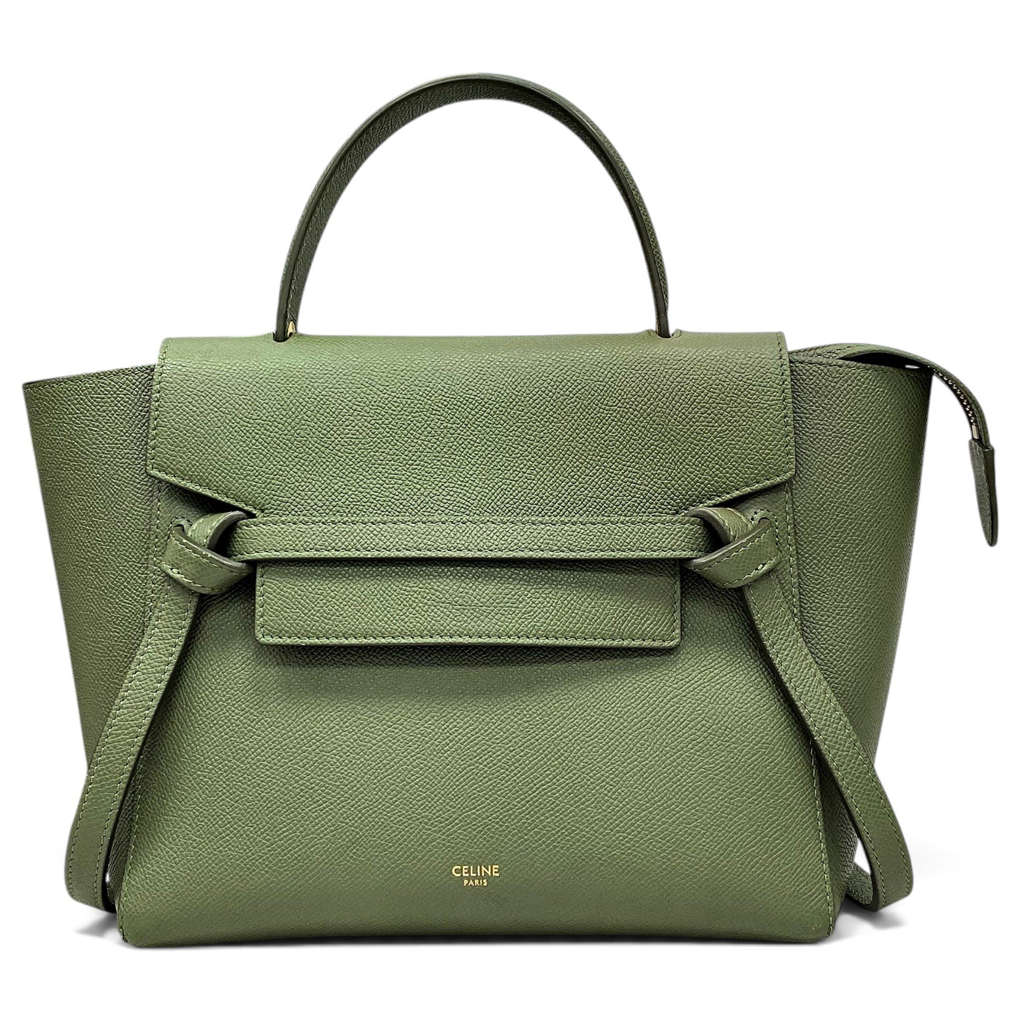 Belt leather handbag