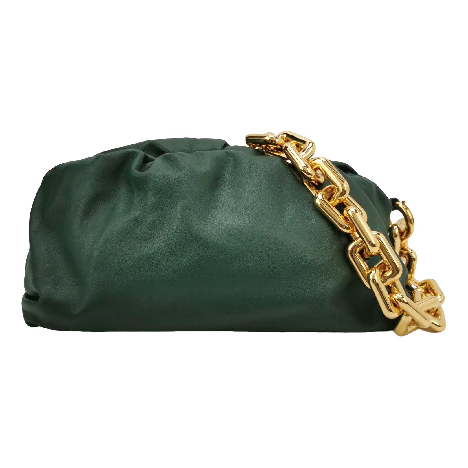 Chain Pouch leather handbag