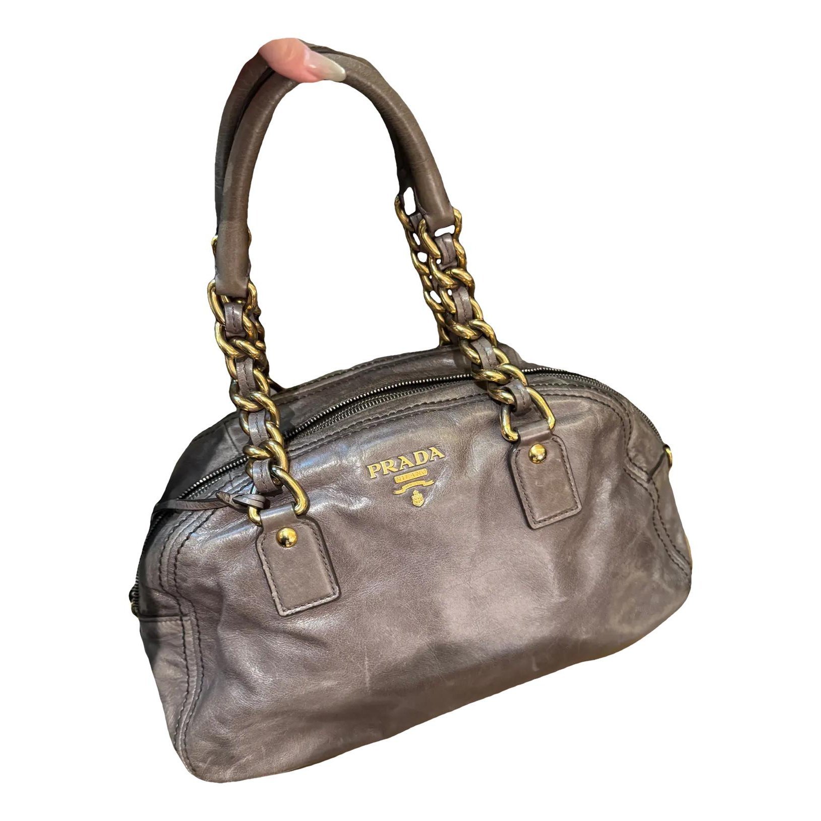 Leather handbag