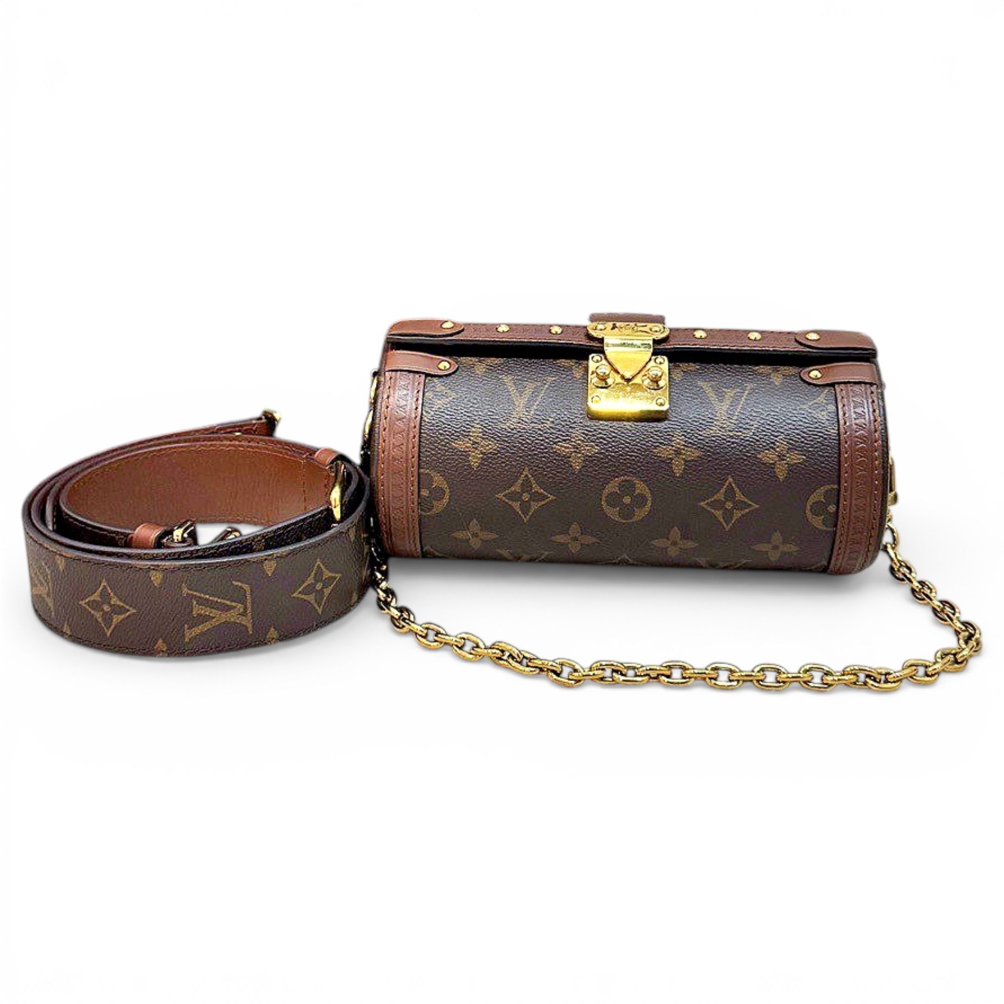 Papillon Trunk leather handbag