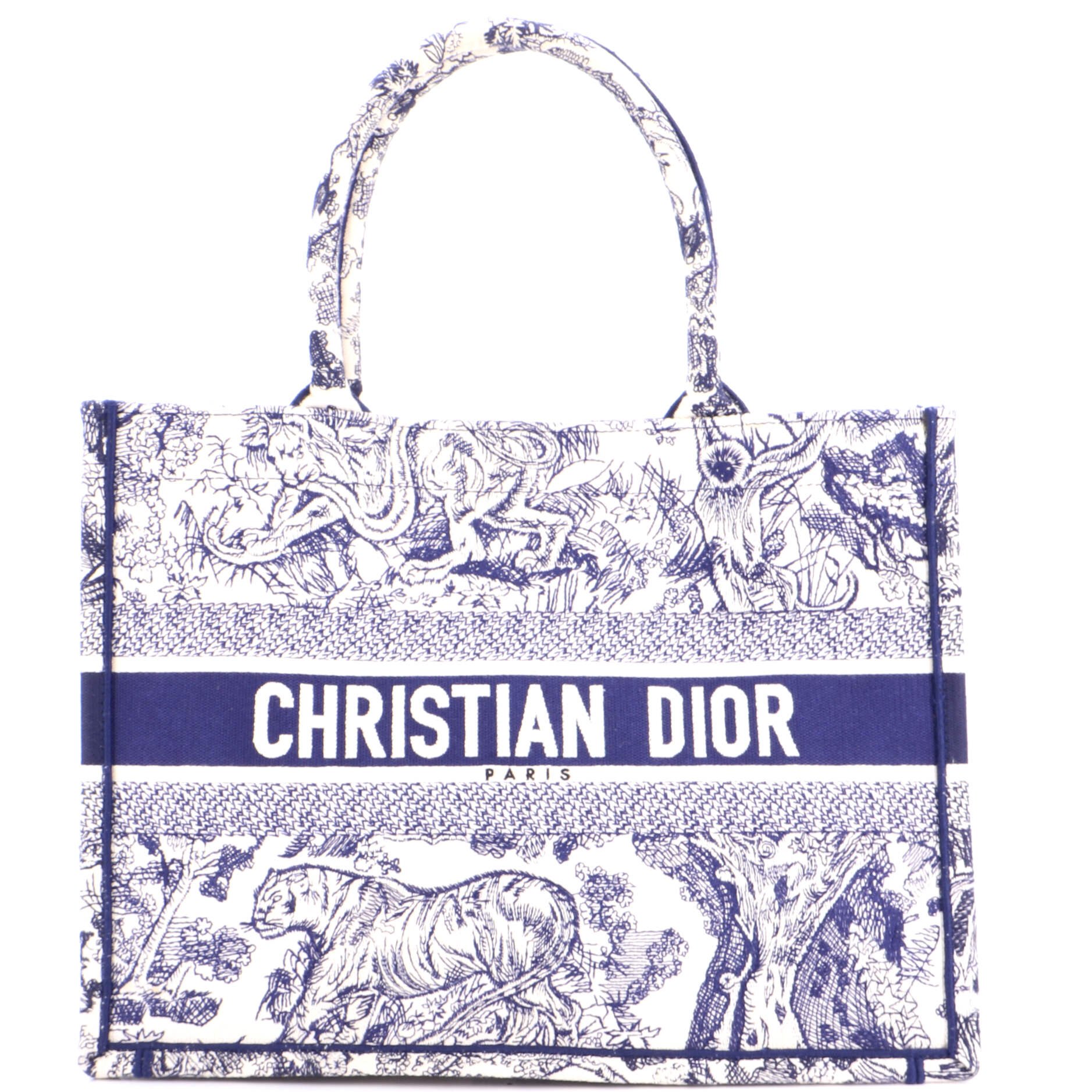 Dior Book Tote Embroidered Canvas Medium