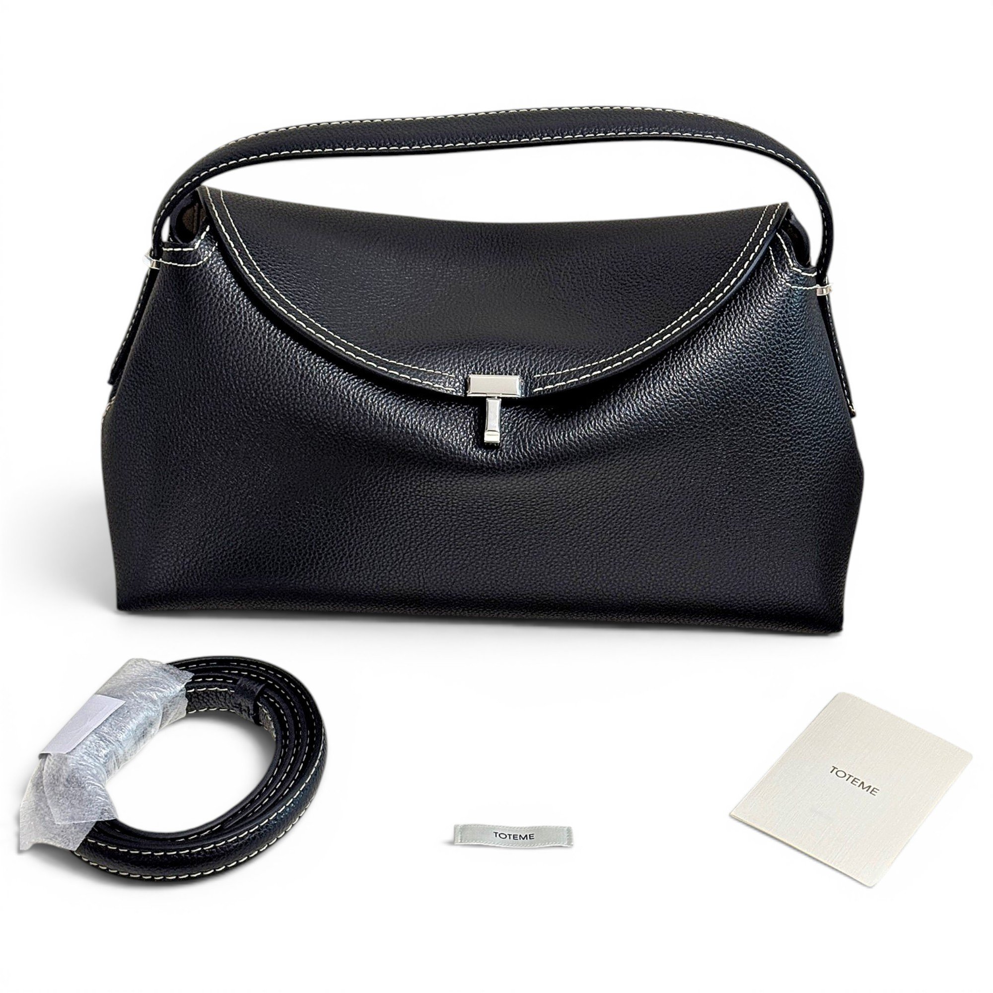 T-Lock leather handbag