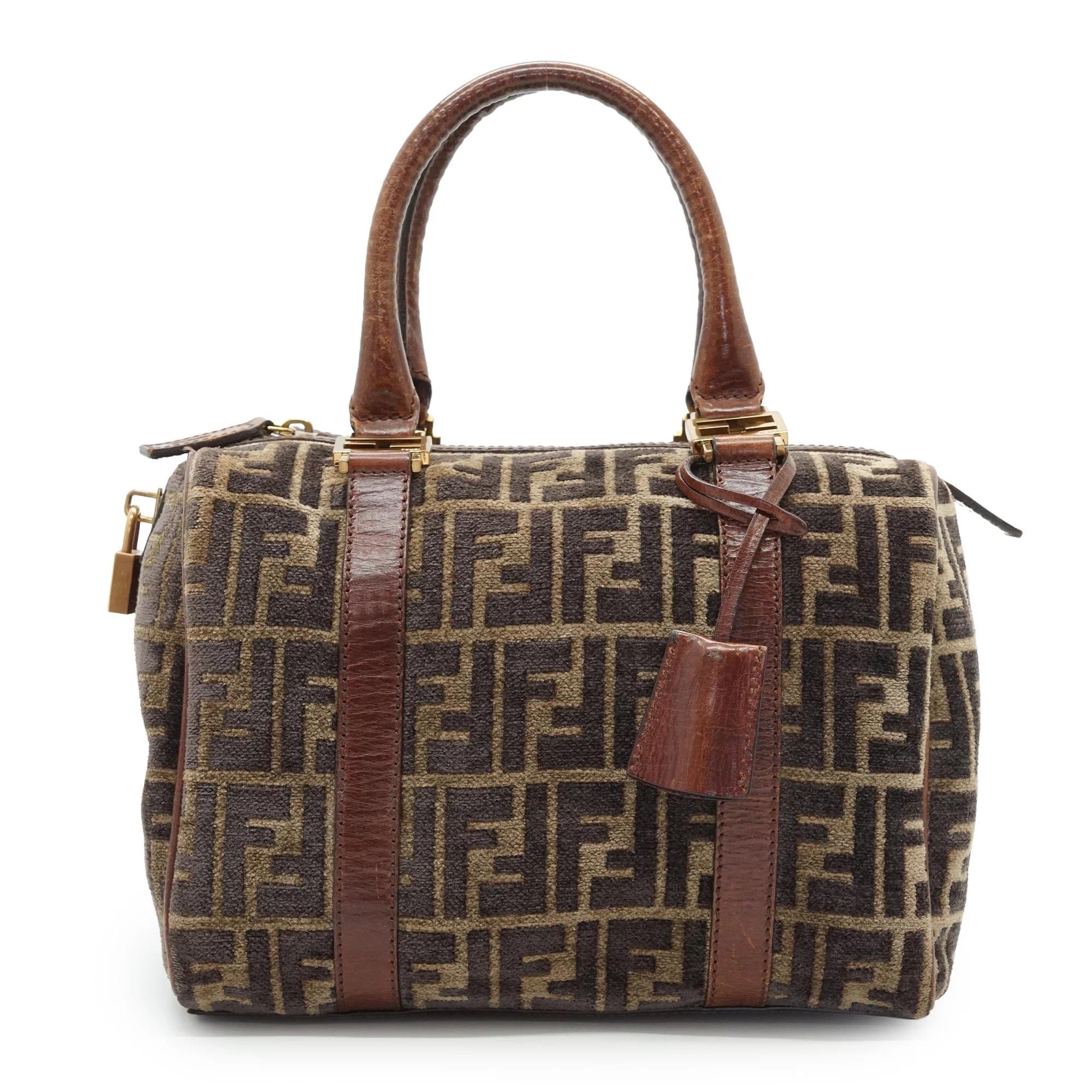 FF velvet handbag