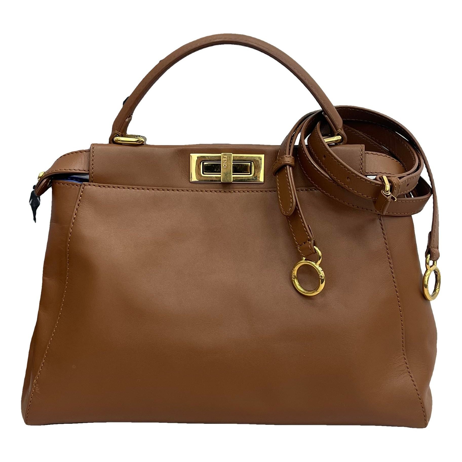 Peekaboo leather handbag