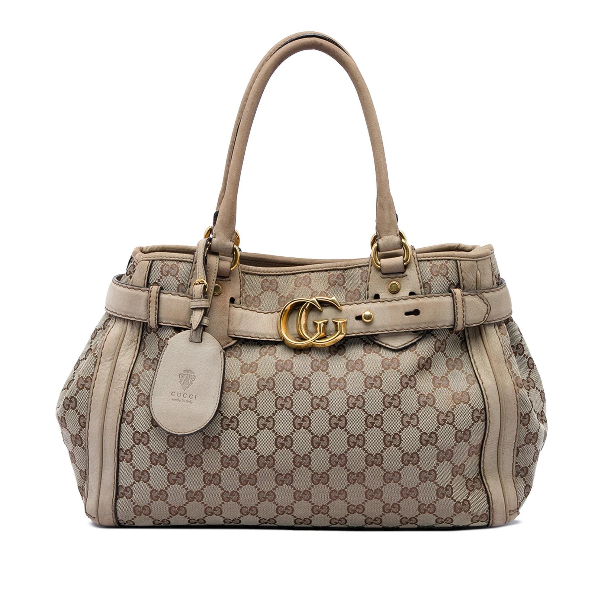 GG Running leather handbag