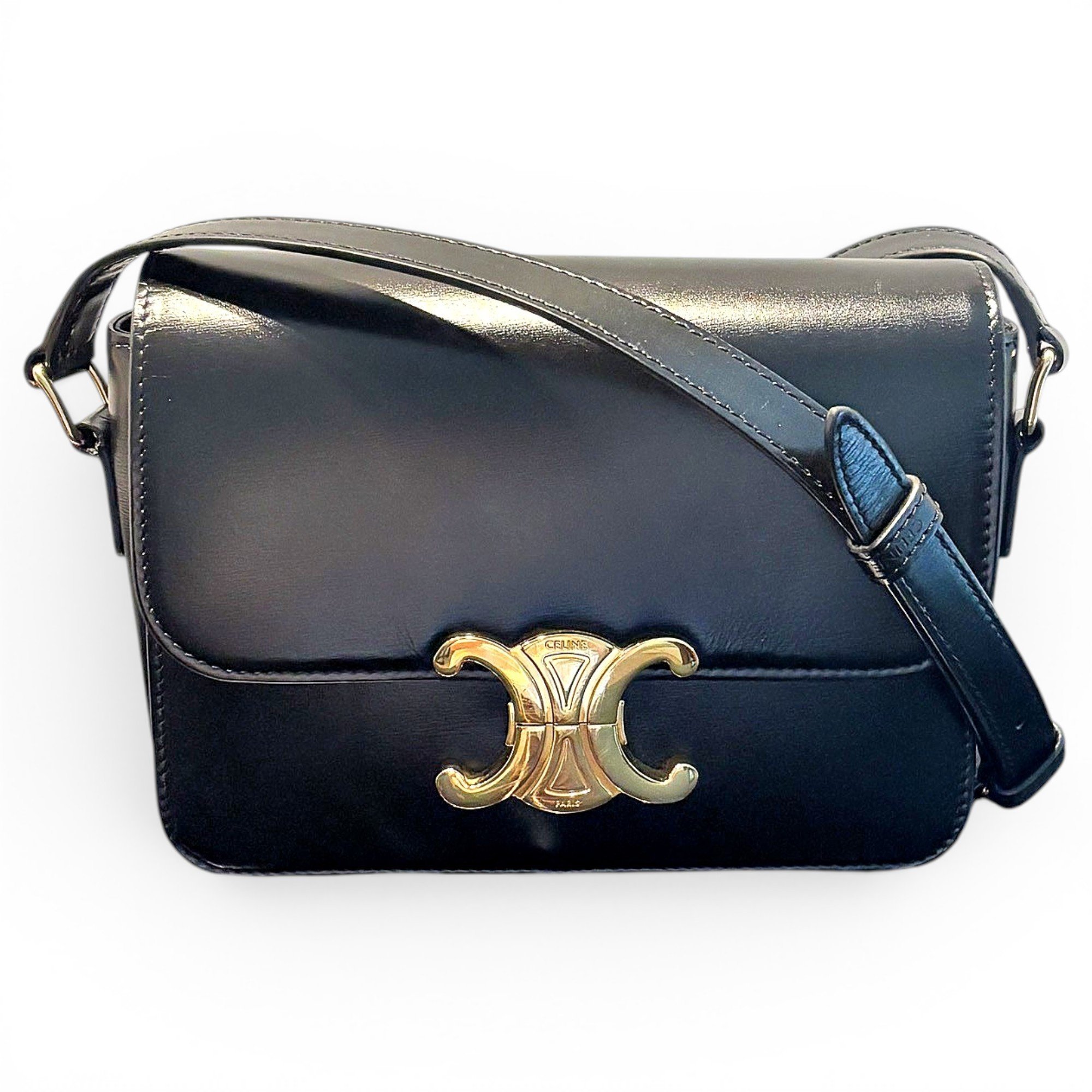 Celine Triomphe leather handbag