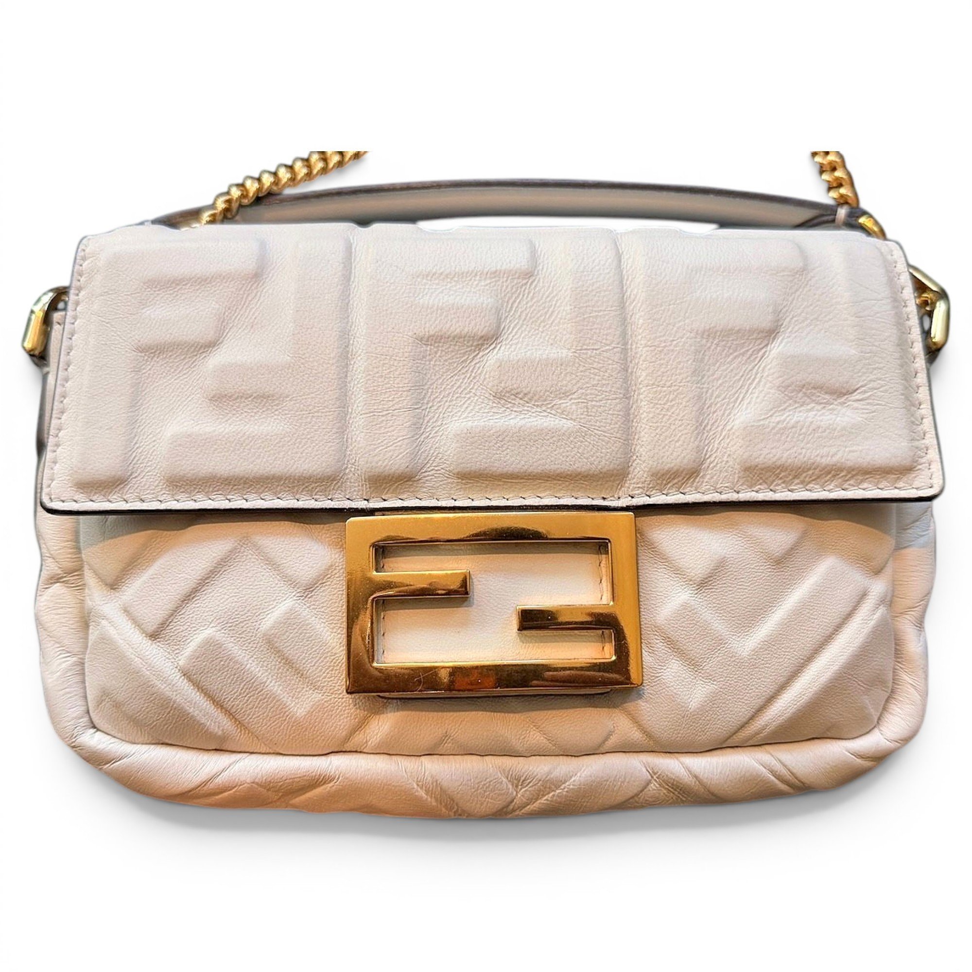 Baguette leather handbag