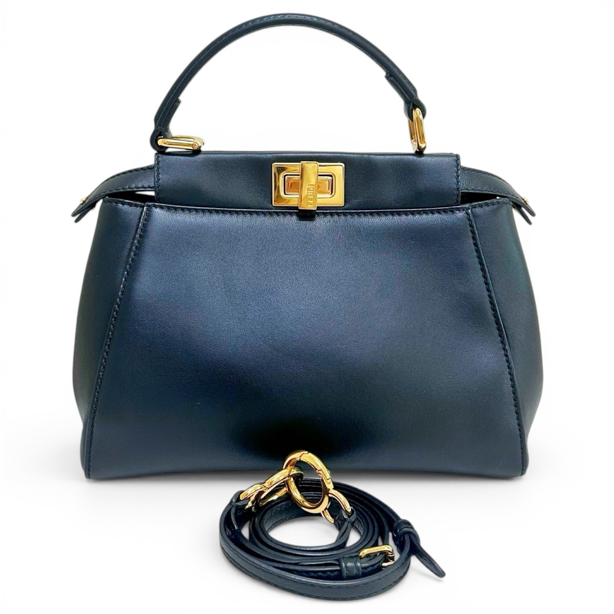 Peekaboo leather handbag