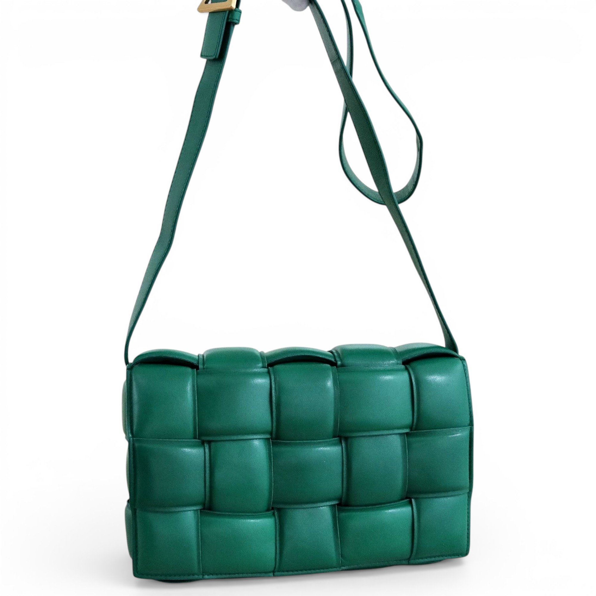 Cassette leather handbag