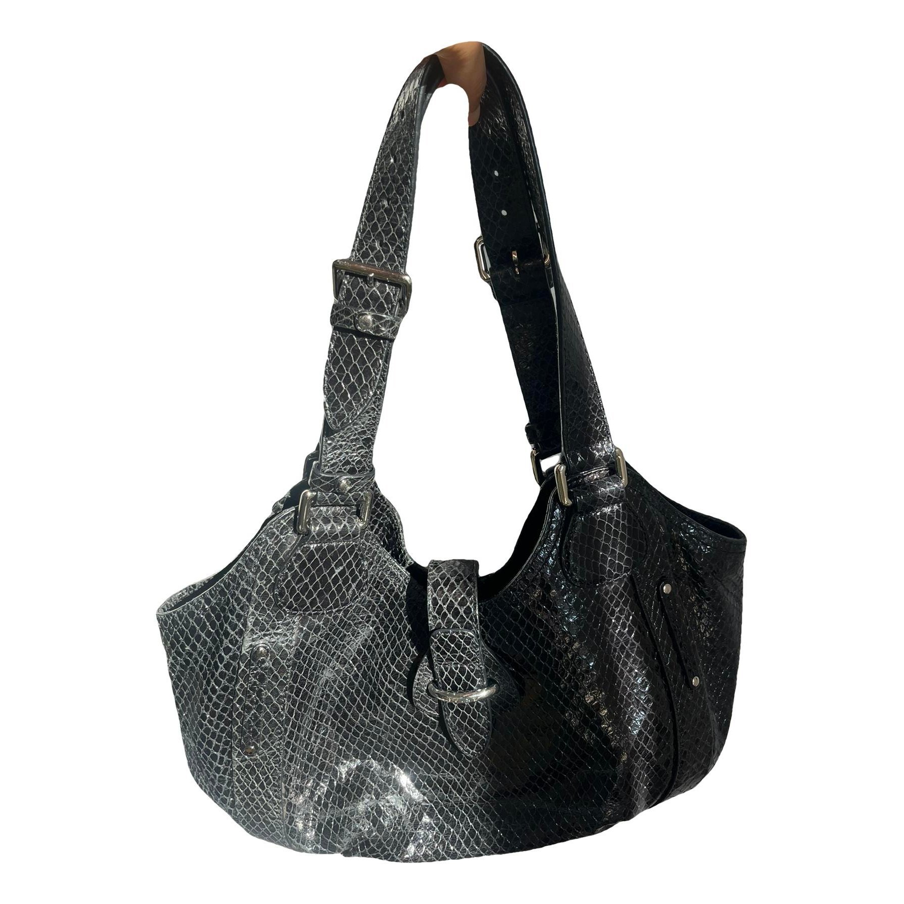 Hobo leather handbag