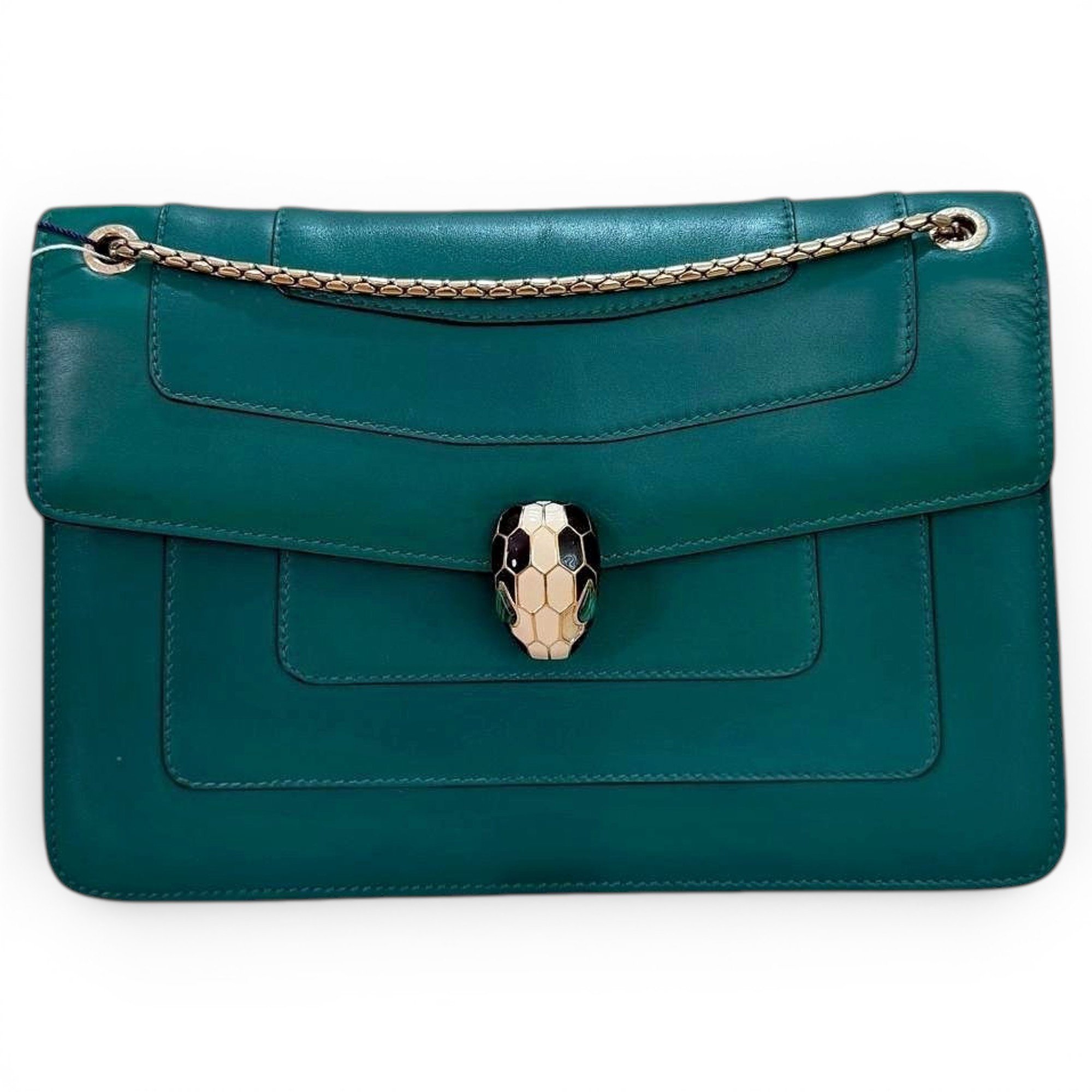 Serpenti leather handbag