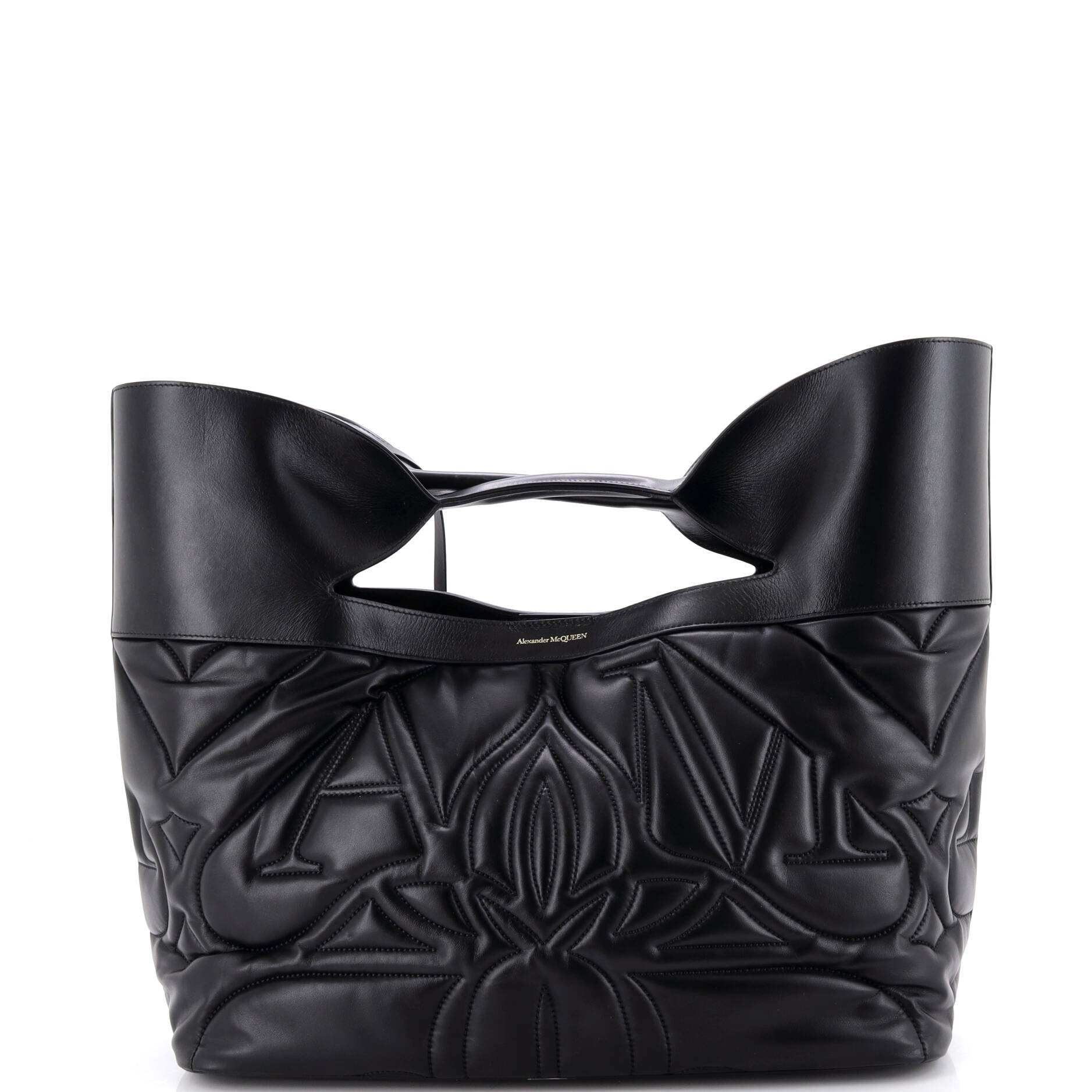 The Bow Bag Quilted Leather Large