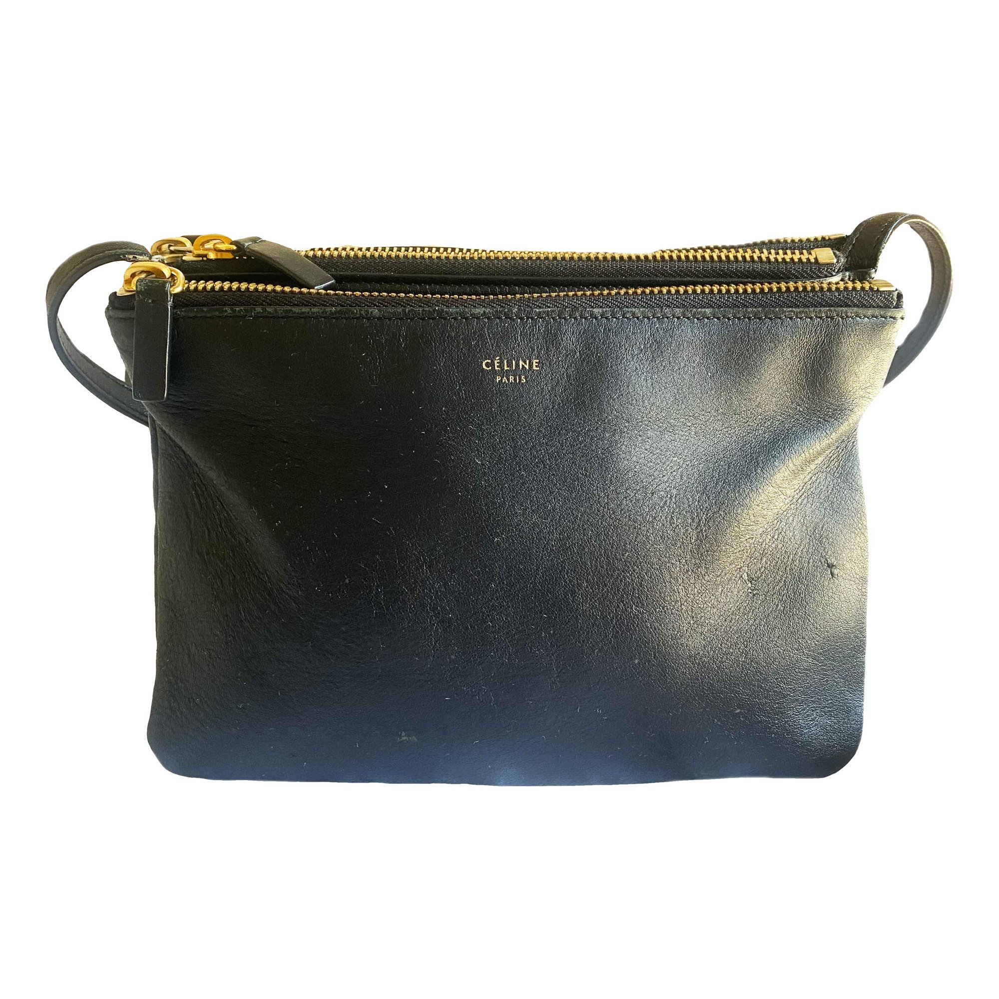 Trio leather crossbody bag