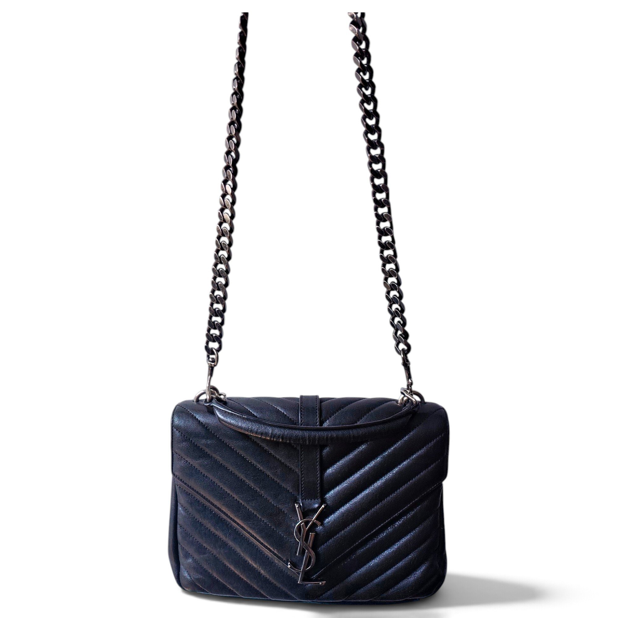 Collége monogramme leather handbag