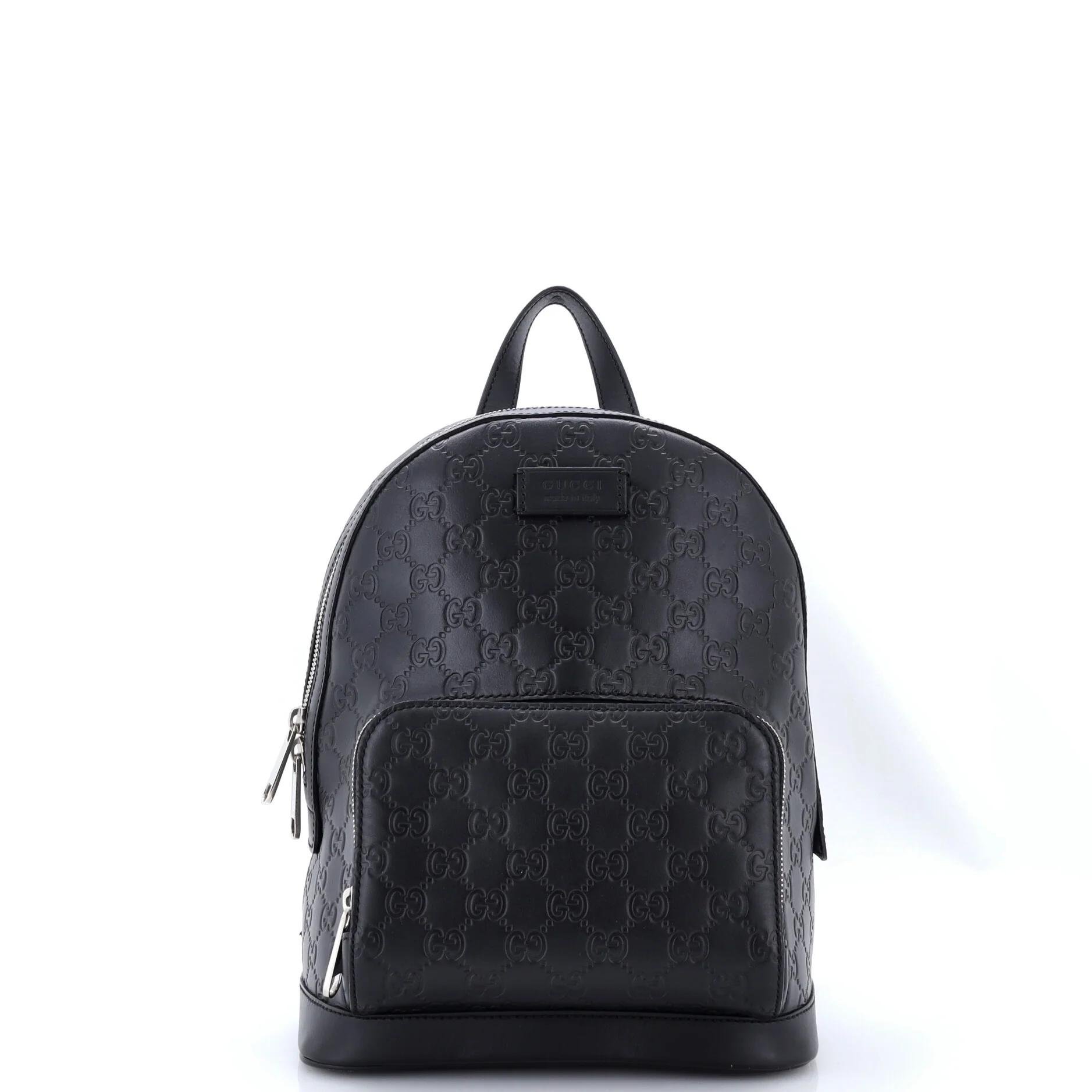 Leather backpack