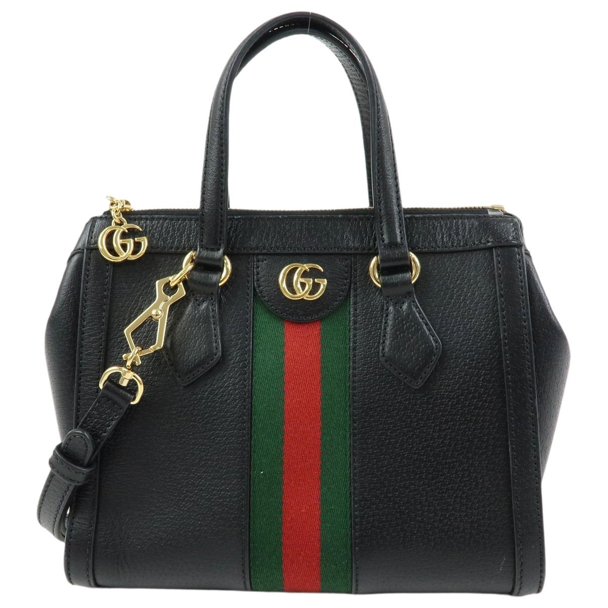 Ophidia Top Handle leather tote