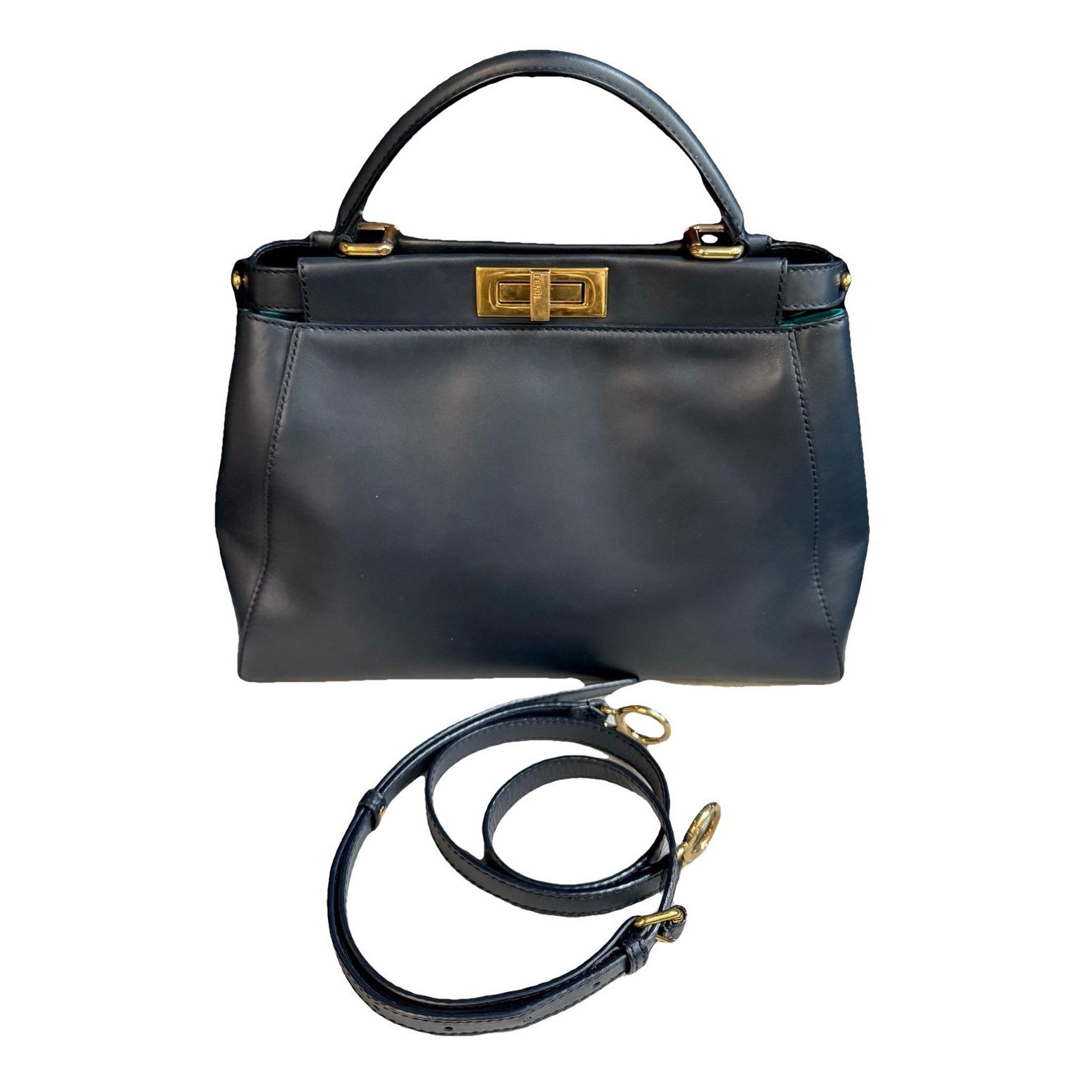 Peekaboo leather handbag