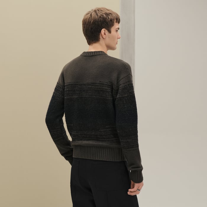 Café "Bouclette Ombree" Crewneck Sweater