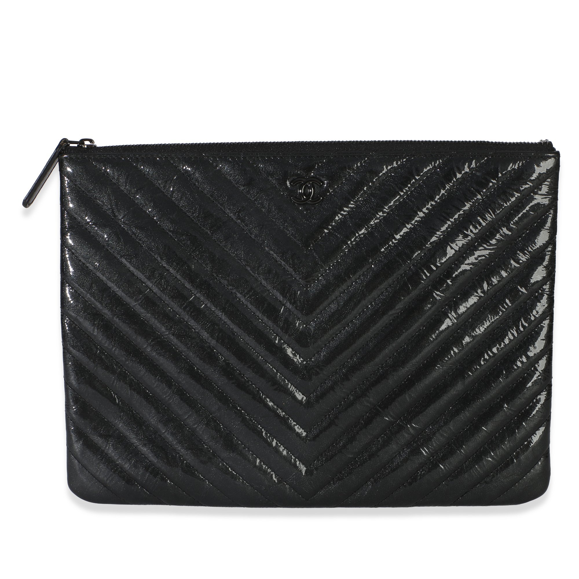 Patent leather handbag