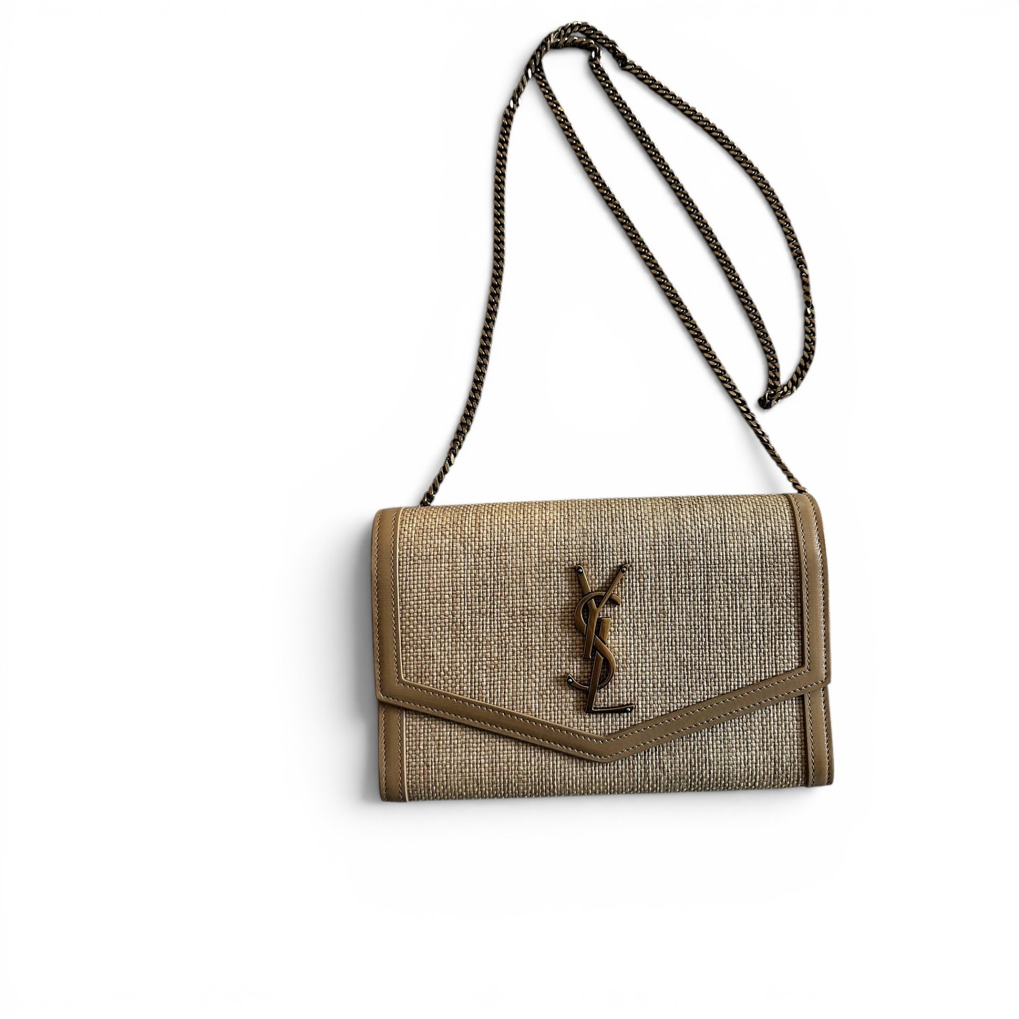 Envelope leather handbag
