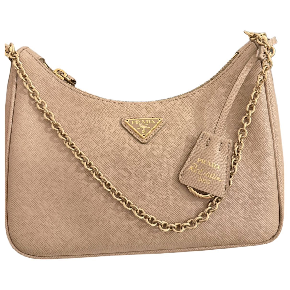 Re-edition leather crossbody bag