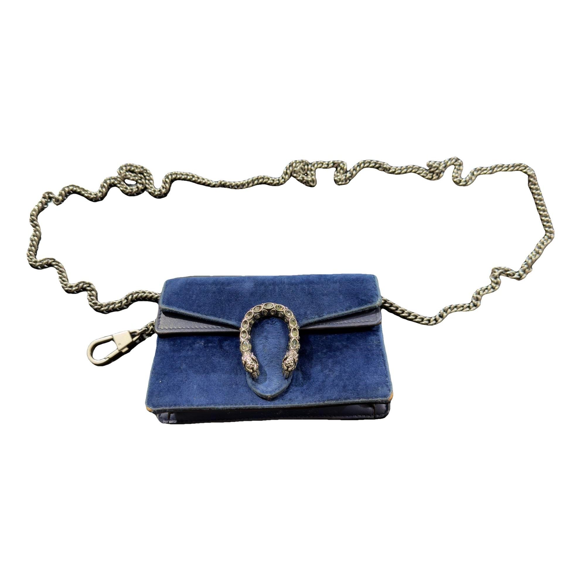 Dionysus Chain Wallet velvet crossbody bag