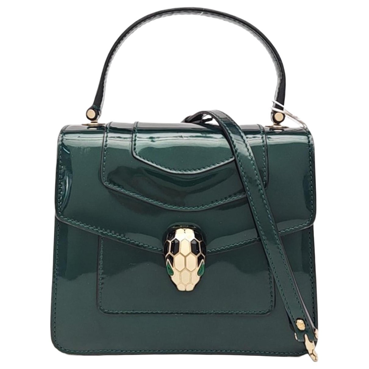 Patent leather handbag