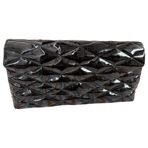 Leather clutch bag