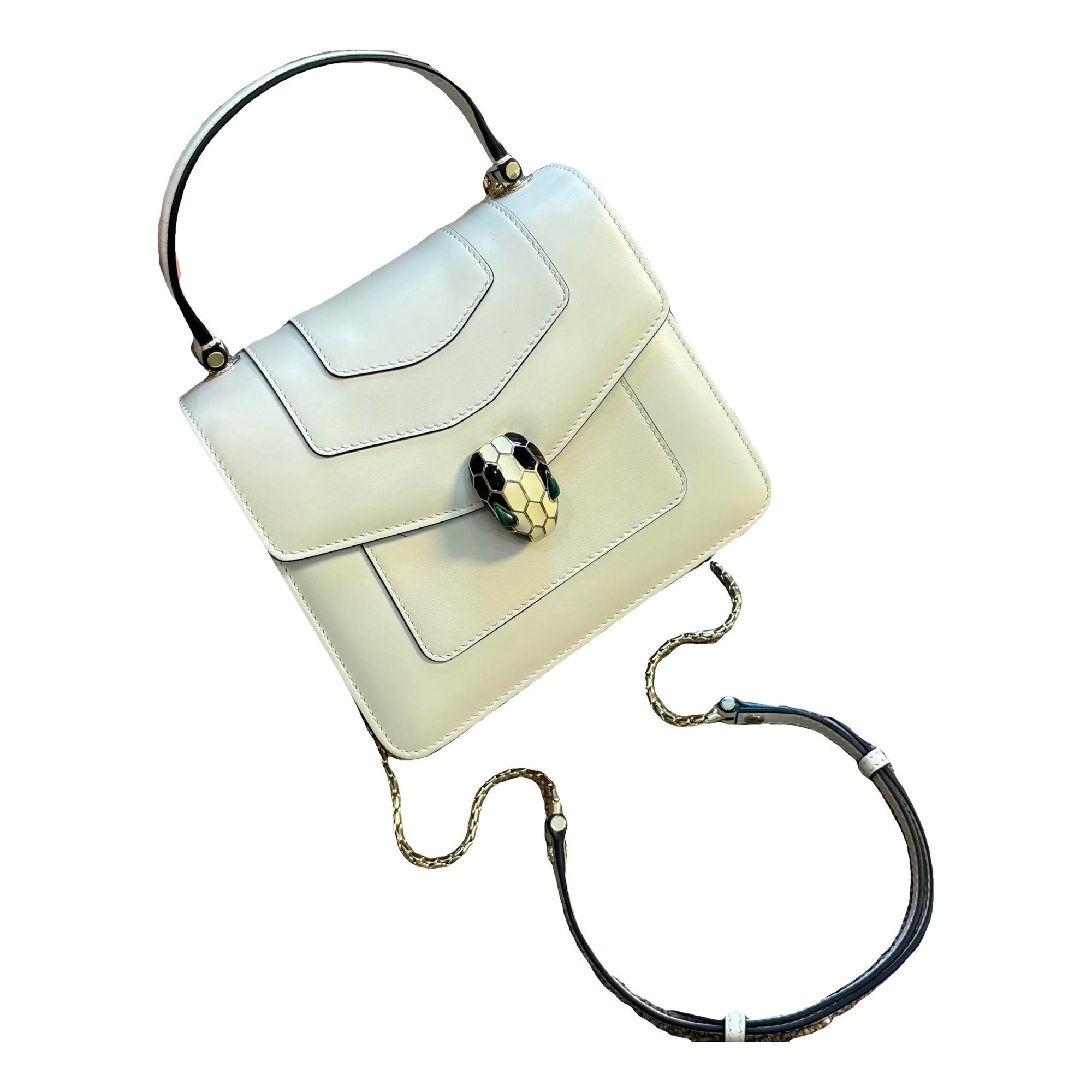 Serpenti leather handbag