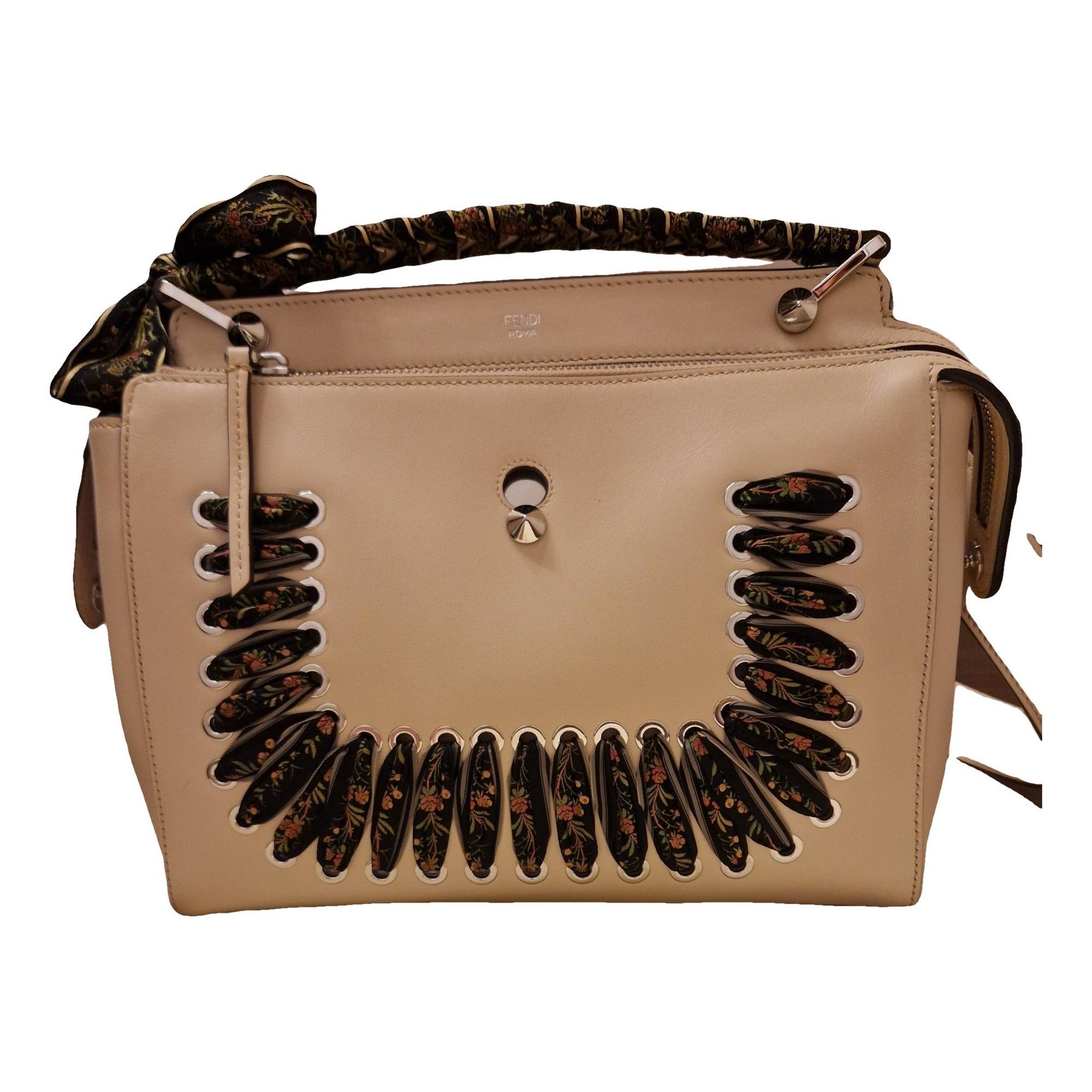Dot Com leather handbag