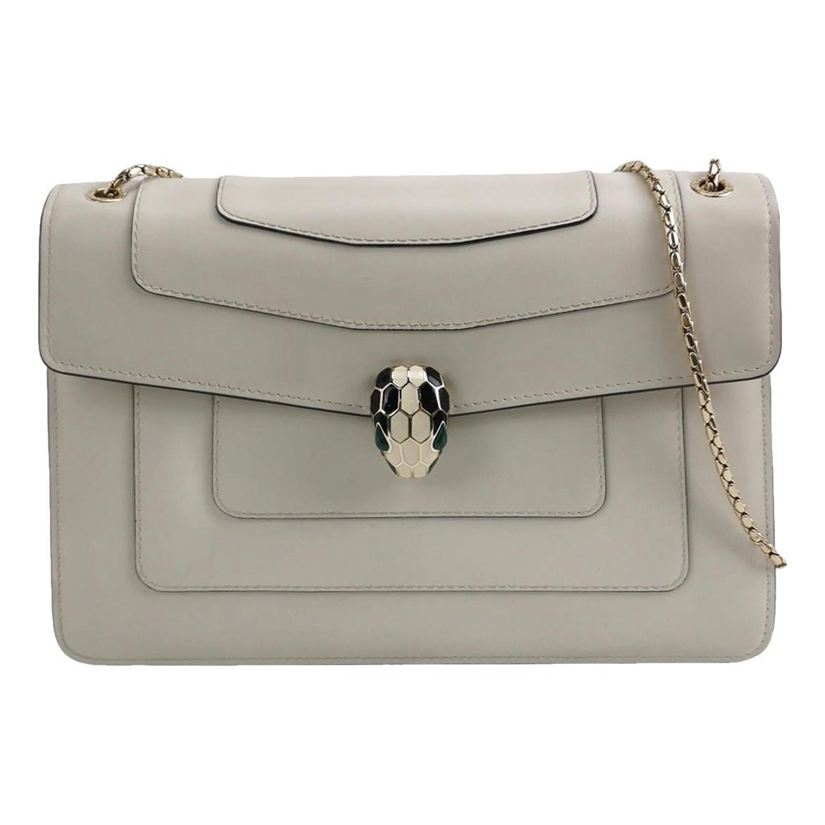 Serpenti leather handbag