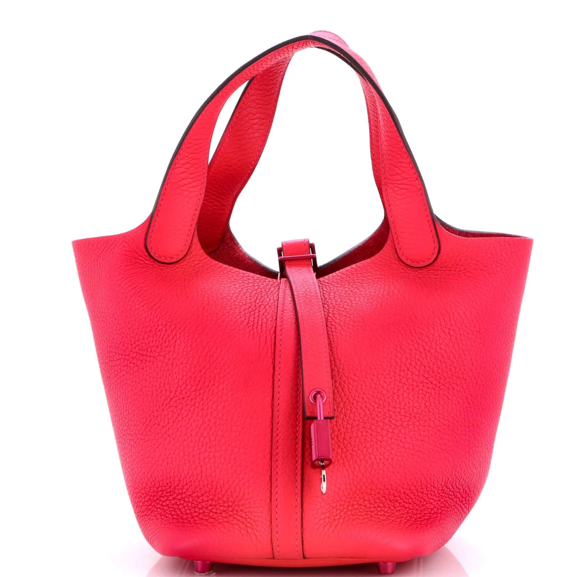 Picotin leather handbag