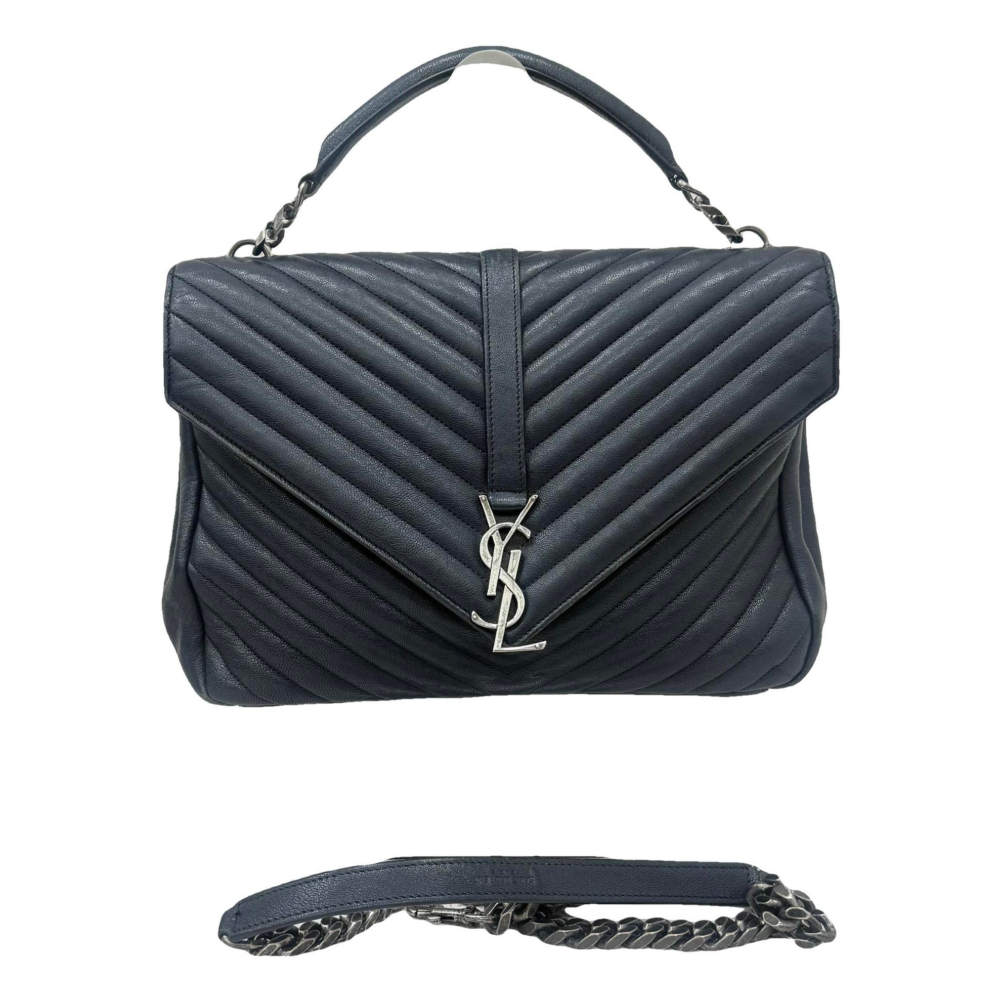 Collége monogramme leather handbag