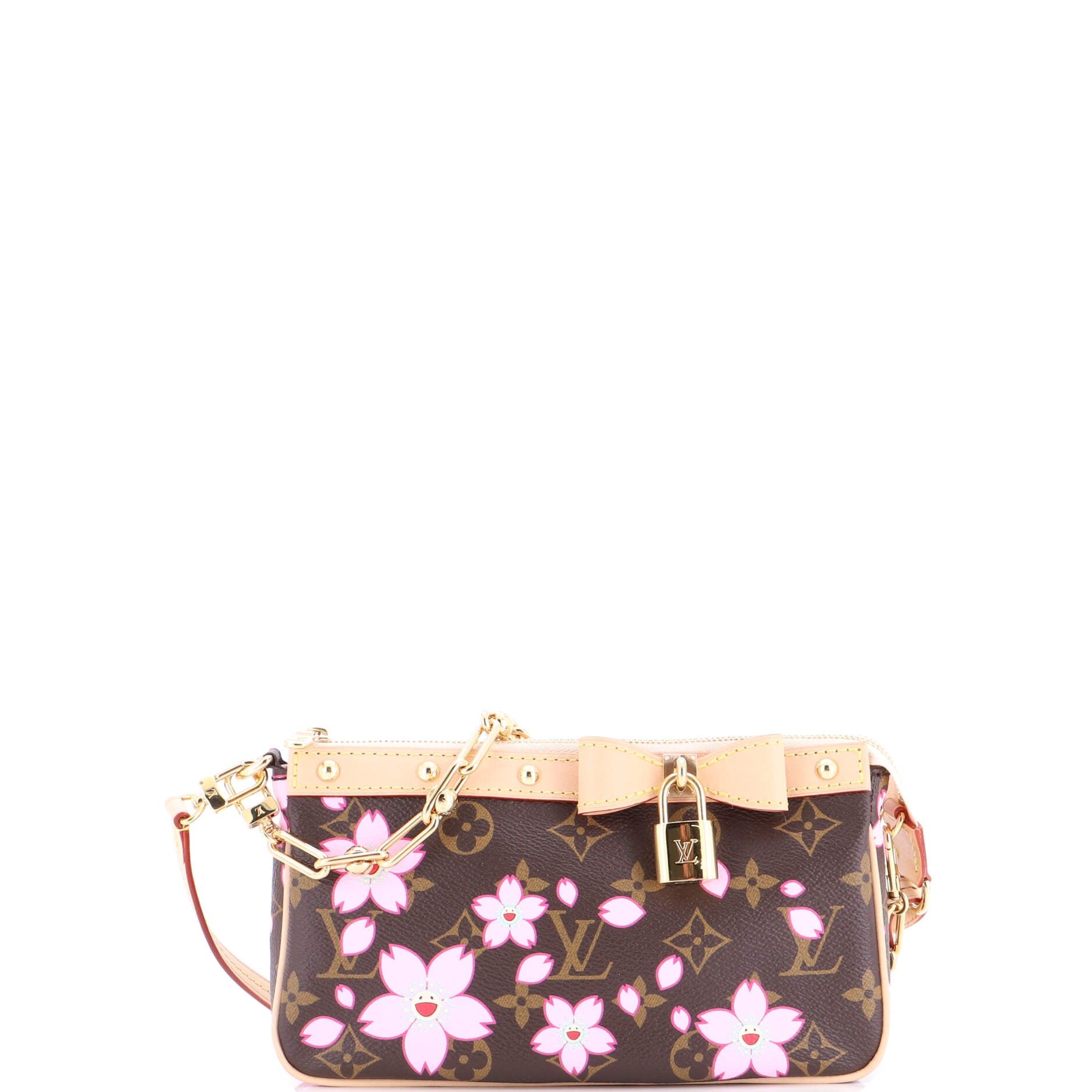 Louis Vuitton x Takashi Murakami Pochette Accessoires NM Limited Edition Cherry Blossom Monogram
