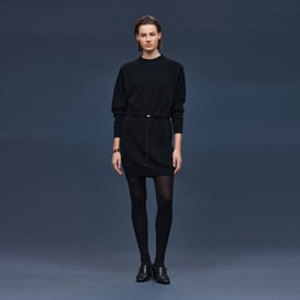 Mid-length cashmere dress