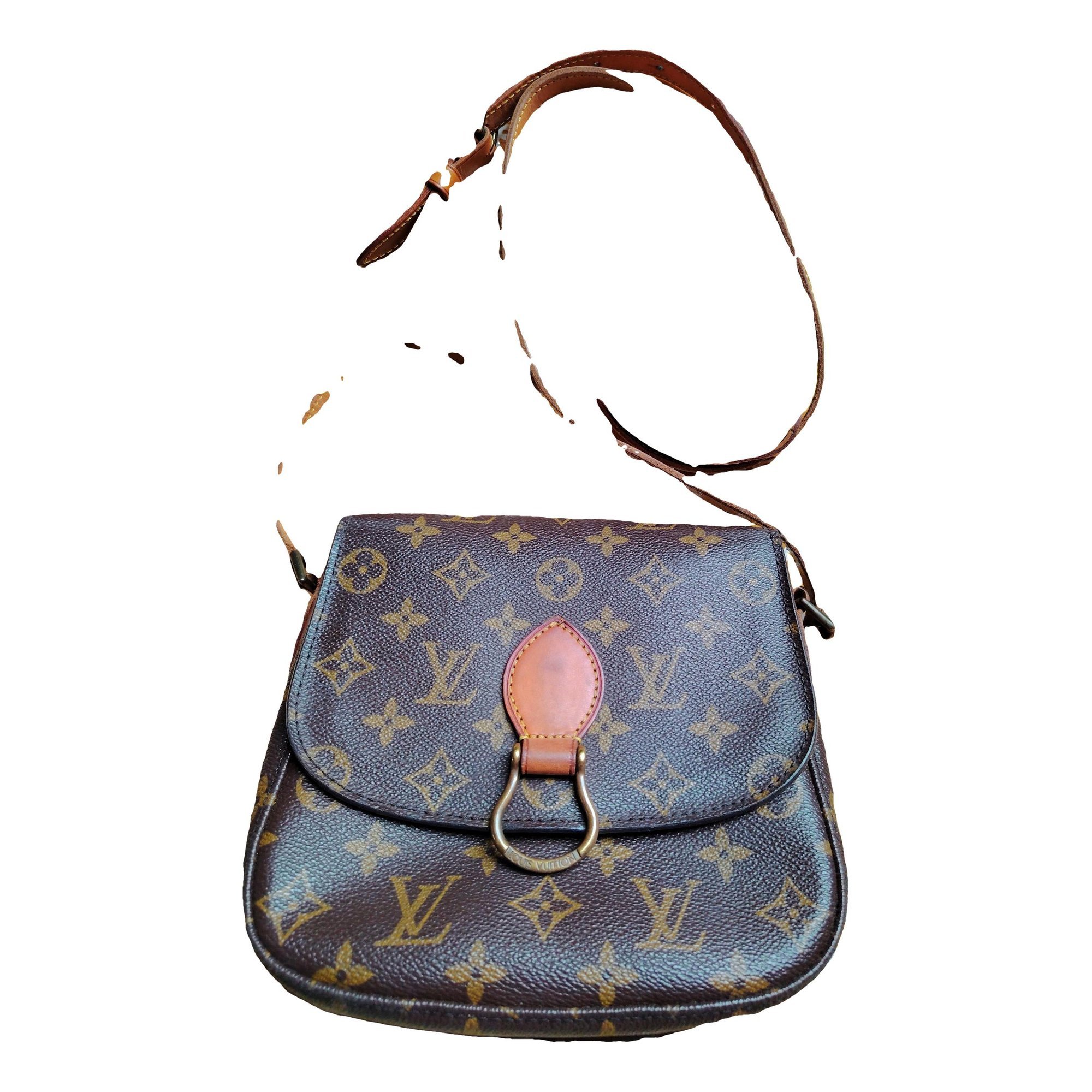 Saint Cloud vintage linen crossbody bag