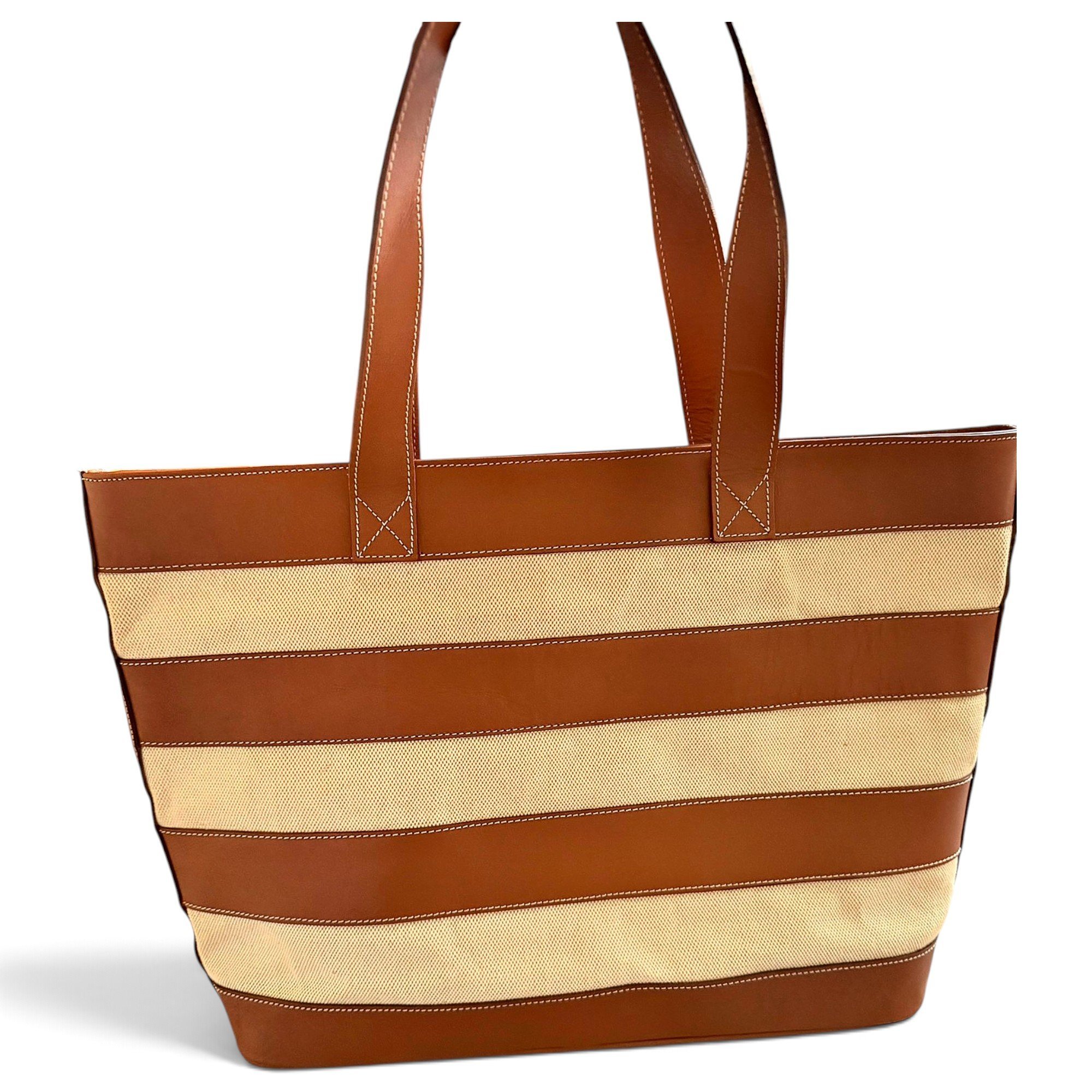 Leather tote