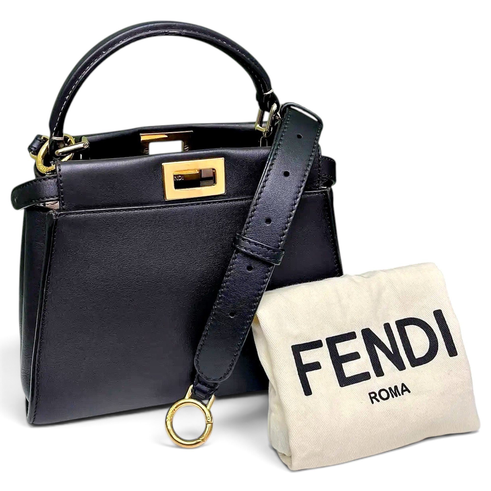 Peekaboo leather handbag