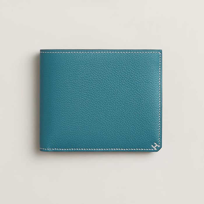 New Bleu Jean H Sellier Compact Wallet