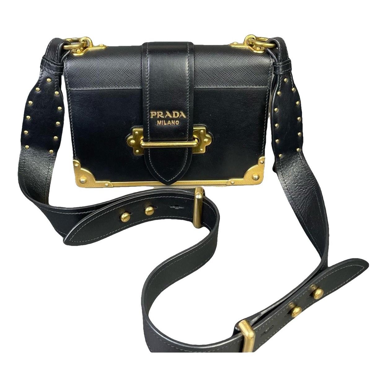 Cahier leather handbag