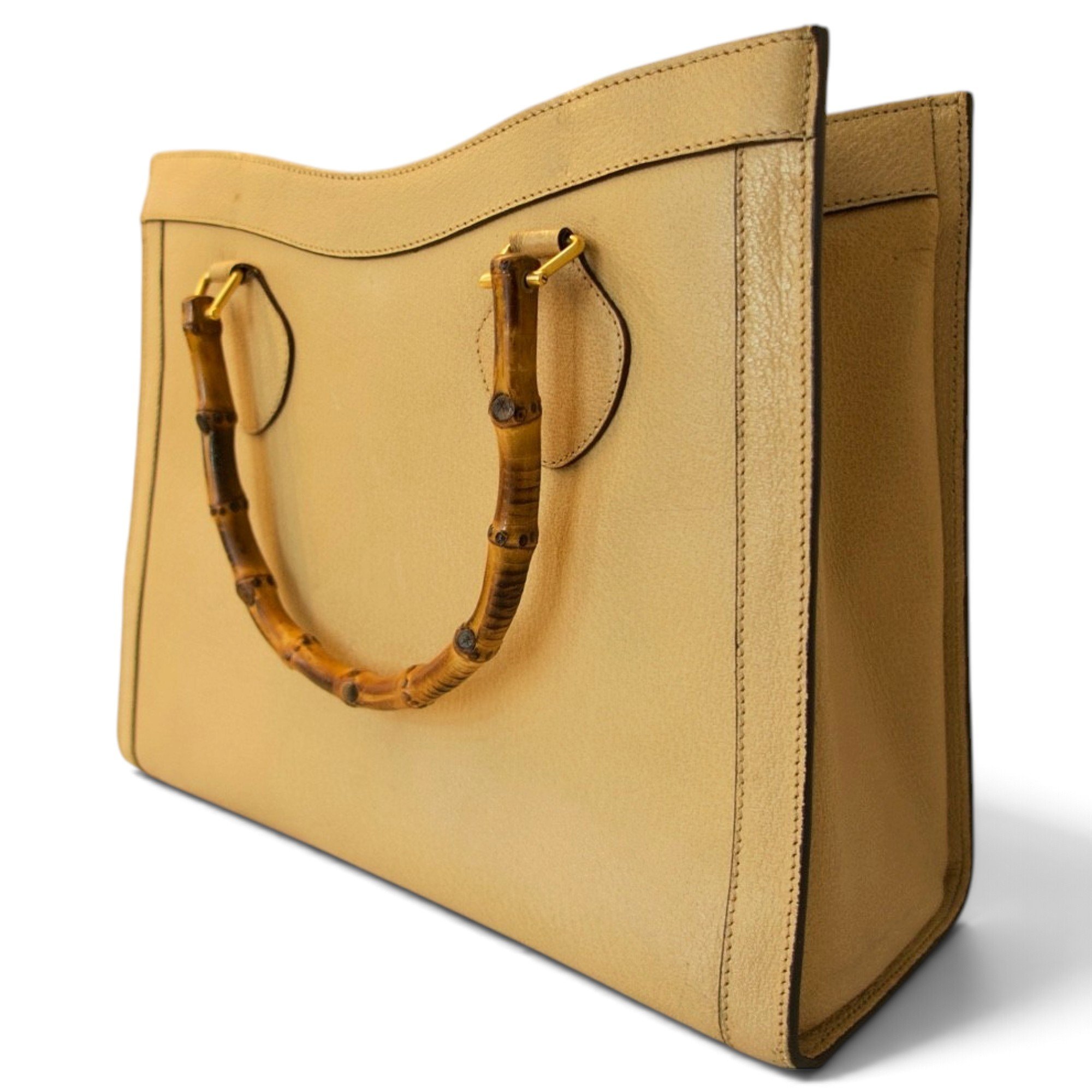 Diana Bamboo leather handbag