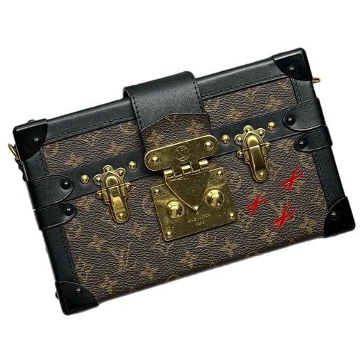 Petite Malle leather handbag