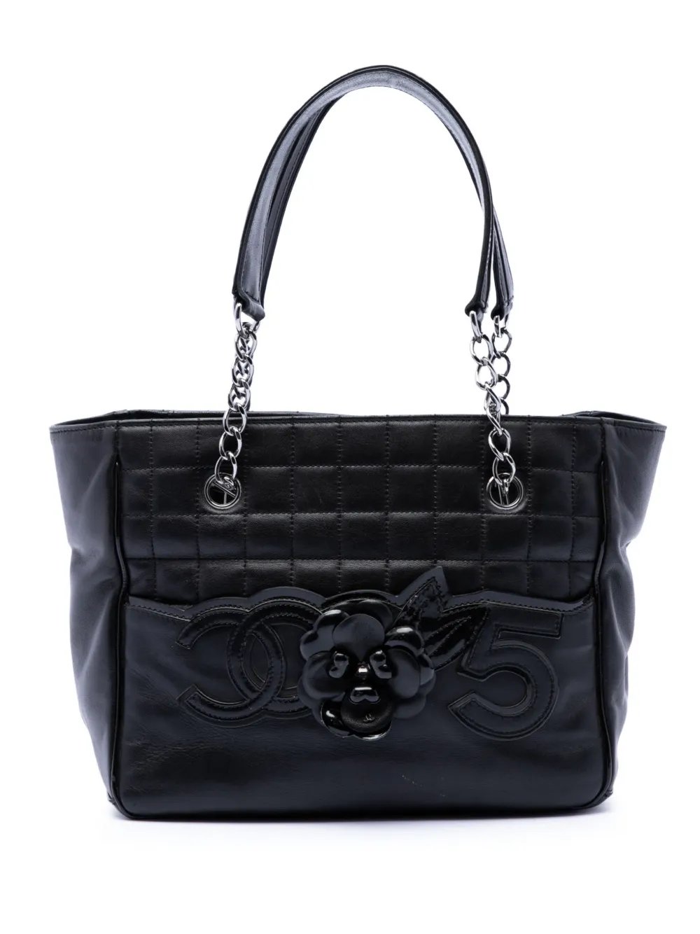 2005-2006 CC Choco Bar Lambskin Camellia No 5 tote bag