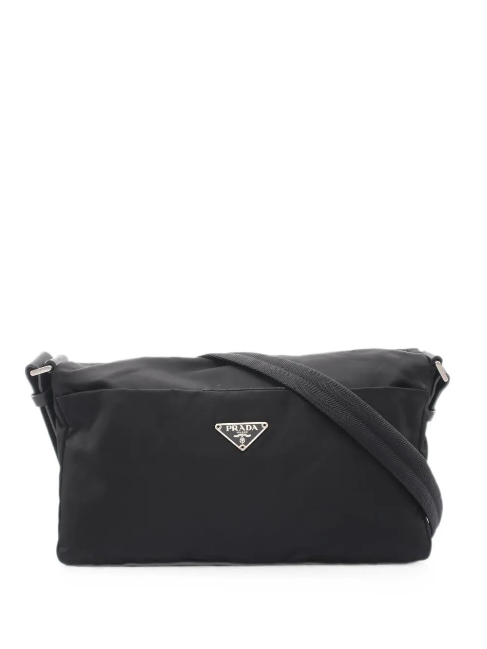 Prada 00s triangle-logo shoulder bag